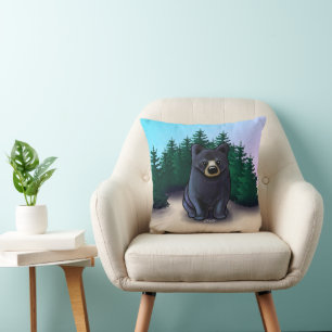 Cojín Decorativo Cubo de oso negro