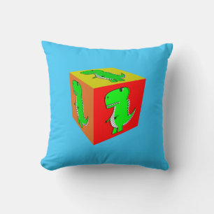 Cojín Decorativo Cubo Personalizado Dino Cube Art