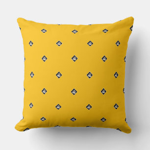 Cojín Decorativo Cubo Pirámide Repetir Amarillo