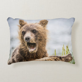 Cojín Decorativo Cubos Grizzly Buscando Su Mamá