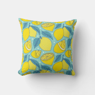 Cojín Decorativo Cuchara de limón fresco de frutos tropicales sin
