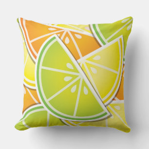 Cojín Decorativo Cuchillas de cítricos funky