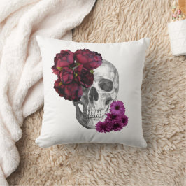 Cojín Decorativo Cuchillo de cráneo floral