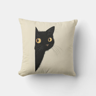Cojín Decorativo Cuchillo de un gato negro