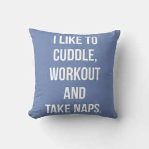 Cojín Decorativo Cuddle, Workout, Tome Napas, Divertido Gimnasio De