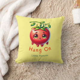 Cojín Decorativo Cuelgue la camiseta de pequeños tomates, el regalo