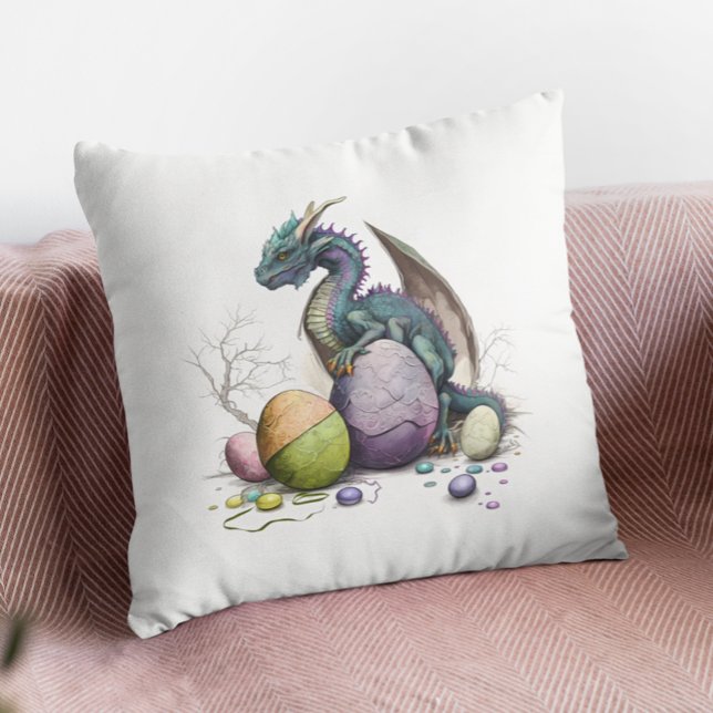 Cojín Decorativo Cuenca acuática del Dragon de Pascua (Subido por el creador)