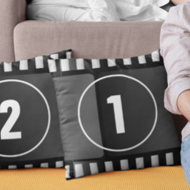 Cojín Decorativo Cuenta regresiva número de Personalizado de Reel d