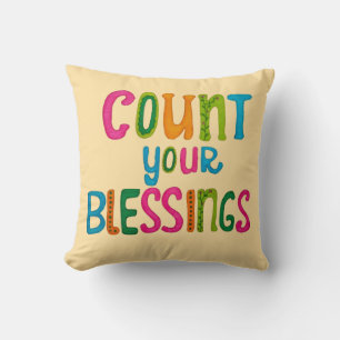 Cojín Decorativo Cuenta tus Bendiciones