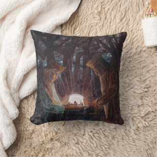 Cojín Decorativo Cuento de hadas de reyes Mikalojus Ciurlionis