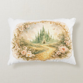 Cojín Decorativo Cuento de Hadas del Castillo Esmeralda