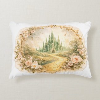 Cojín Decorativo Cuento de Hadas del Castillo Esmeralda