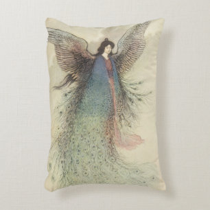Cojín Decorativo Cuento de hadas japonés vintage, La doncella de la