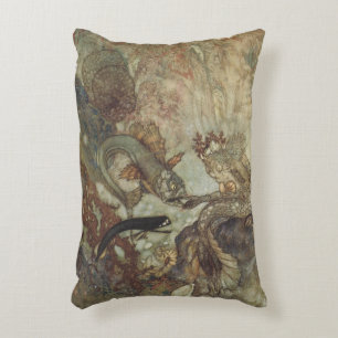 Cojín Decorativo Cuento de Hadas Vintage, La Sirena por Edmund Dula
