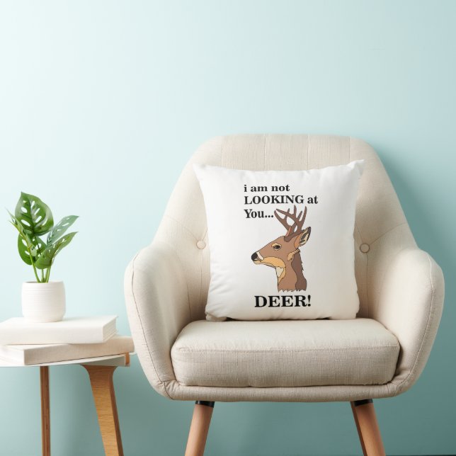 Cojín Decorativo Cuerno de Ciervo Divertido (Silla)