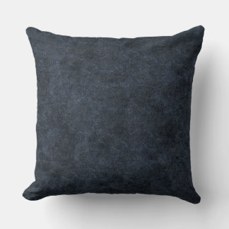 Cojín Decorativo Cuero azul marino falso