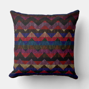 Cojín Decorativo Cuero Coloroso Chevron Vintage