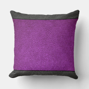 Cojín Decorativo Cuero Morado