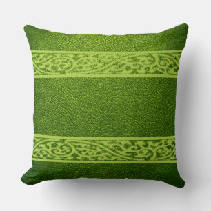 Cojín Decorativo Cuero Verde