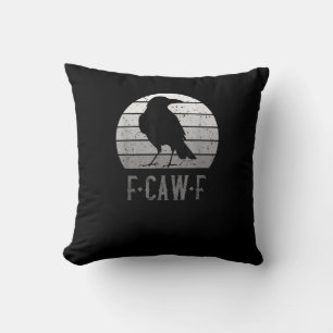 Cojín Decorativo Cuervo Ave F-Caw-F Retro Luna Vintage F-Caw-F