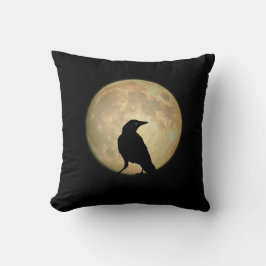 Cojín Decorativo Cuervo de la Luna Llena