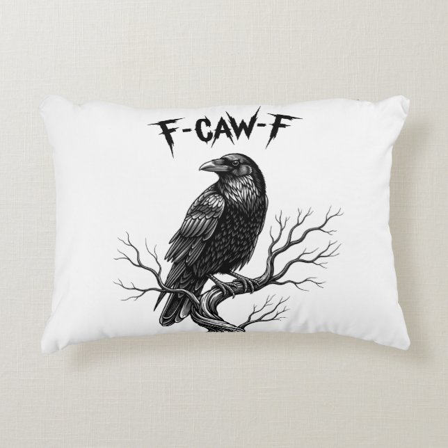 Cojín Decorativo Cuervo - F-Caw-F (Anverso)