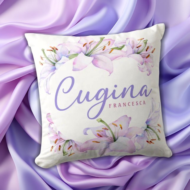 Cojín Decorativo Cugina Lilies - Regalo para primo (Subido por el creador)