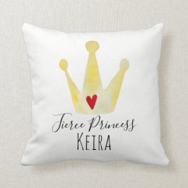 Cojín Decorativo Cuidada color de agua corona a la bebé princesa co