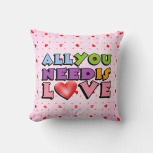 Cojín Decorativo Cuidada Retro Colorido Todo Lo Que Necesitas Es Am