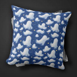 Cojín Decorativo Cuidada Whimsy Fantasma Azul Halloween