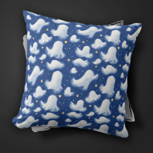 Cojín Decorativo Cuidada Whimsy Fantasma Azul Halloween