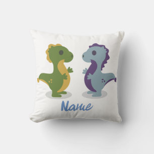 Cojín Decorativo Cuidado par de dinosaurios Thunder_Cove