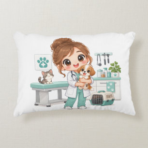Cojín Decorativo Cuidado Veterinario Suave