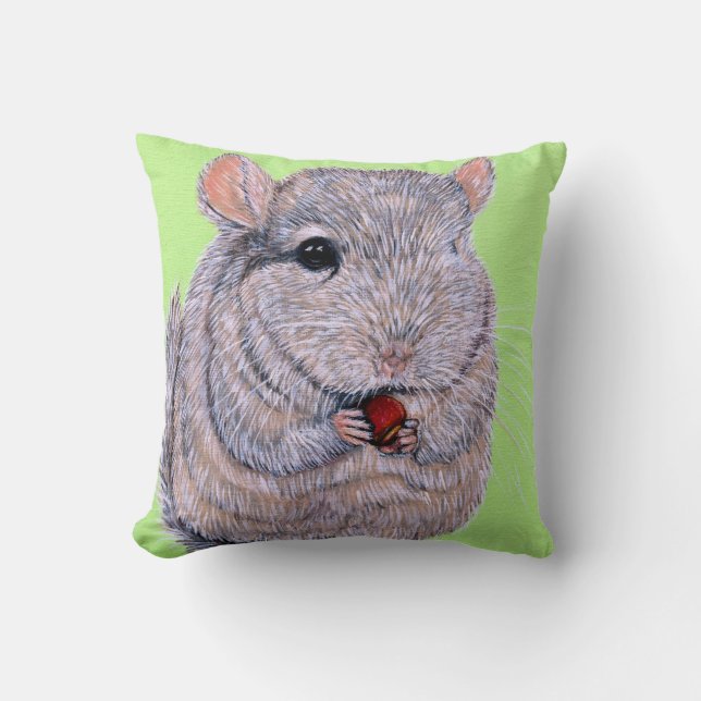 Cojín Decorativo Cuidadosamente peinada Chinchilla (Anverso)