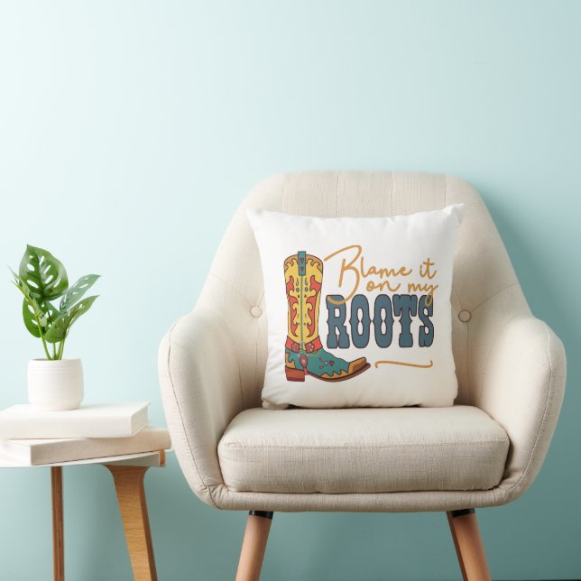 Cojín Decorativo Culpen A Mis Raíces (Silla)