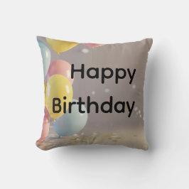 Cojín Decorativo Cumpleaños con nombre personalizado