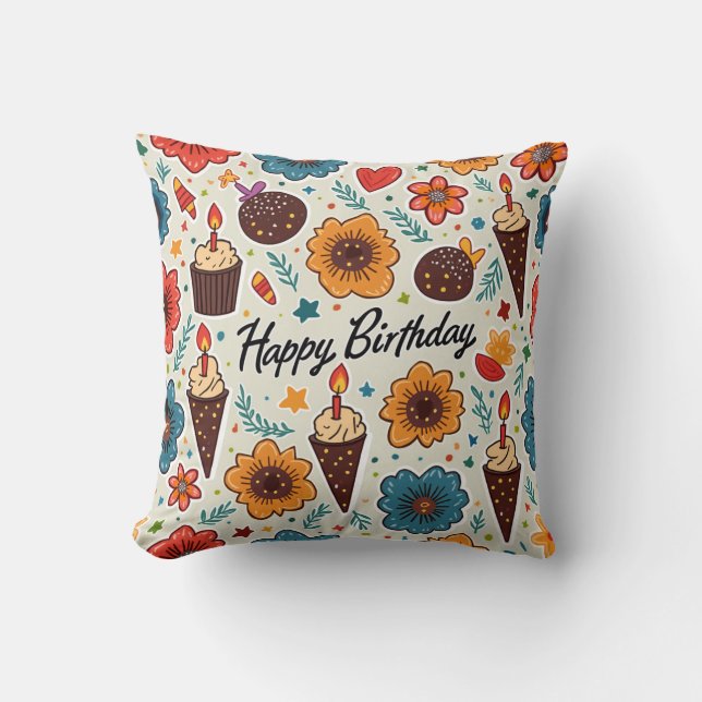 Cojín Decorativo Cumpleaños Cushion (Anverso)