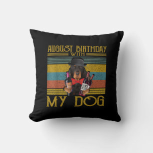 Cojín Decorativo Cumpleaños De Agosto Con Mi Perro Gordon Setter 20