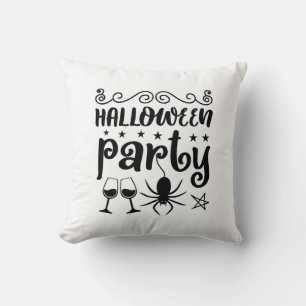 Cojín Decorativo Cumpleaños de la Fiesta de Halloween