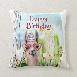 Cojín Decorativo Cumpleaños de la llamada cute