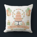 Cojín Decorativo cumpleaños de moda rústica moderna<br><div class="desc">cumpleaños de moda rústica moderna</div>