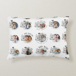 Cojín Decorativo Cumpleaños de nieto con foto personalizada