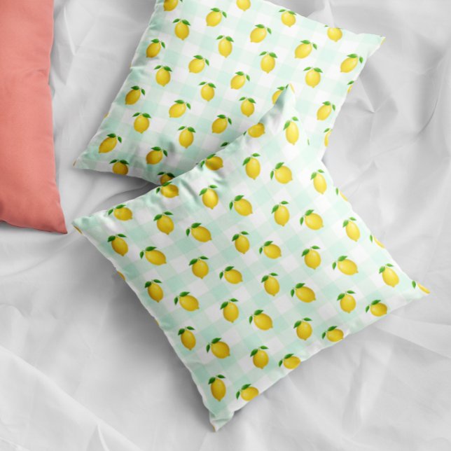 Cojín Decorativo Cumpleaños de Verano de Cítricos de Limón (Subido por el creador)