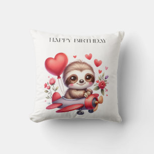 Cojín Decorativo Cumpleaños del piloto perezoso