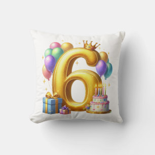 Cojín Decorativo Cumpleaños dorado 6