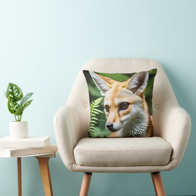 Cojín Decorativo Cunning Fennec Fox, (Silla)
