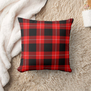Cojín Decorativo Cunningham Tartan Red Black Plaid