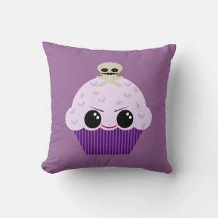 Cojín Decorativo Cupcake & Calavera Kawaii Espeluznante