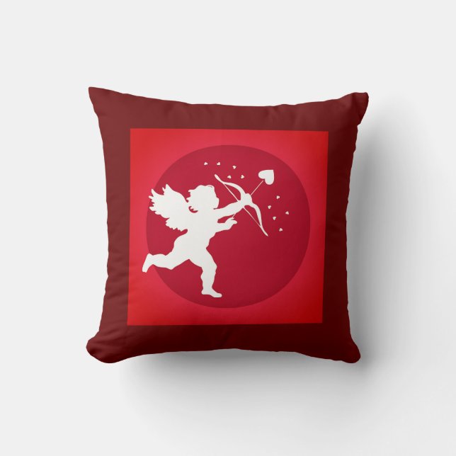 Cojín Decorativo Cupid Bow Love Valentine Red (Anverso)