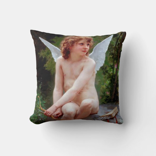 Cojín Decorativo Cupido, Bouguereau (Anverso)